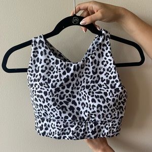 love fitness sports bra- cheetah print